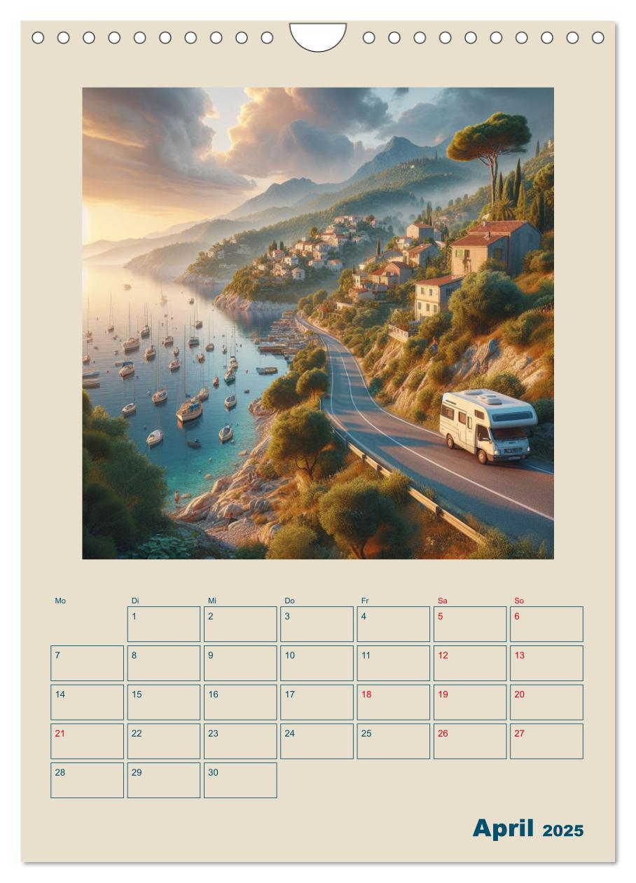 Bild: 9783383784866 | Traumreisen im Wohnmobil (Wandkalender 2025 DIN A4 hoch), CALVENDO...