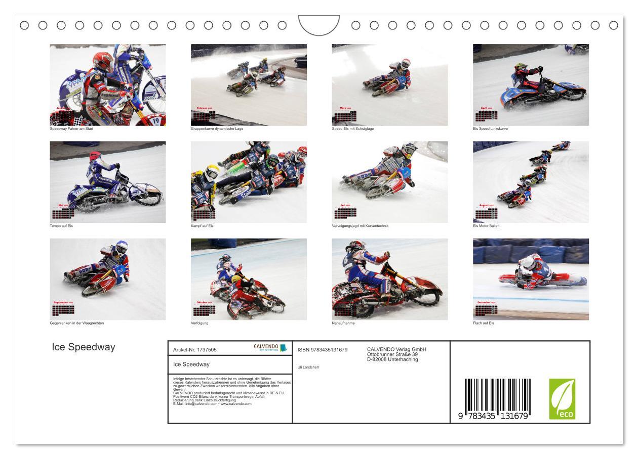 Bild: 9783435131679 | Ice Speedway (Wandkalender 2025 DIN A4 quer), CALVENDO Monatskalender