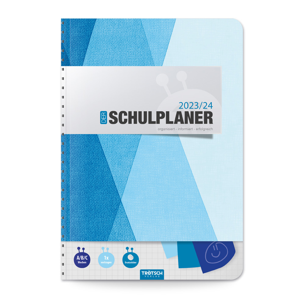 Cover: 9783965529205 | Trötsch Schulplaner Blau 23/24 | Trötsch Verlag GmbH &amp; Co.KG | 128 S.