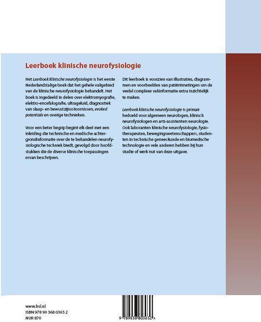 Rückseite: 9789036803632 | Leerboek Klinische Neurofysiologie | Machiel Zwarts (u. a.) | Buch