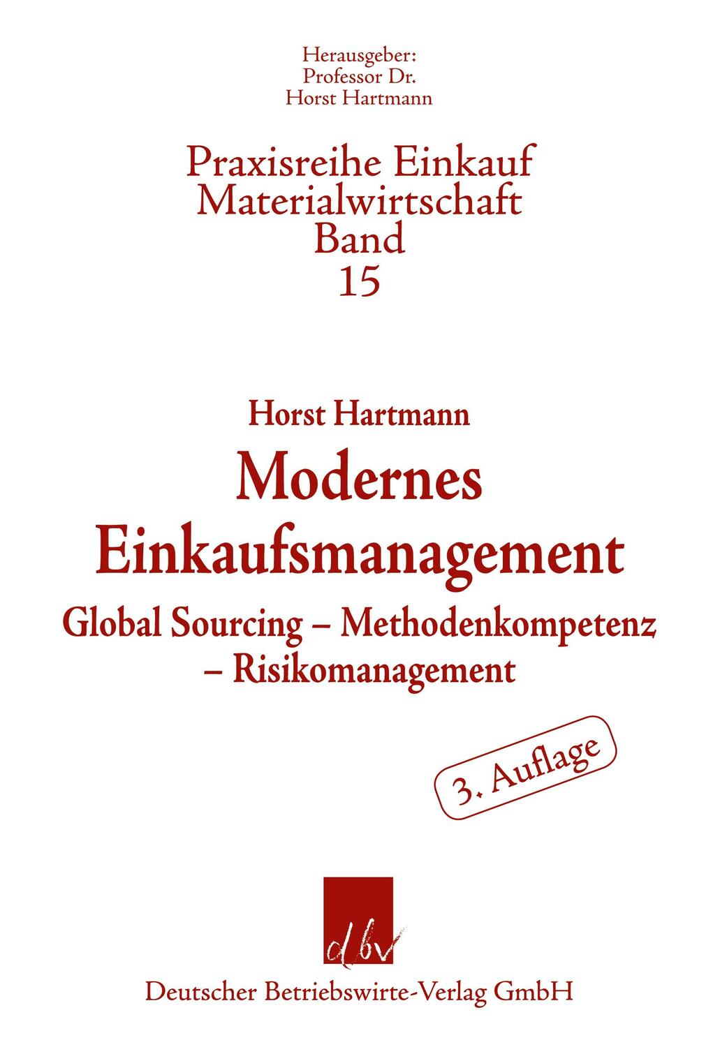 Cover: 9783886402083 | Modernes Einkaufsmanagement | Horst Hartmann | Taschenbuch