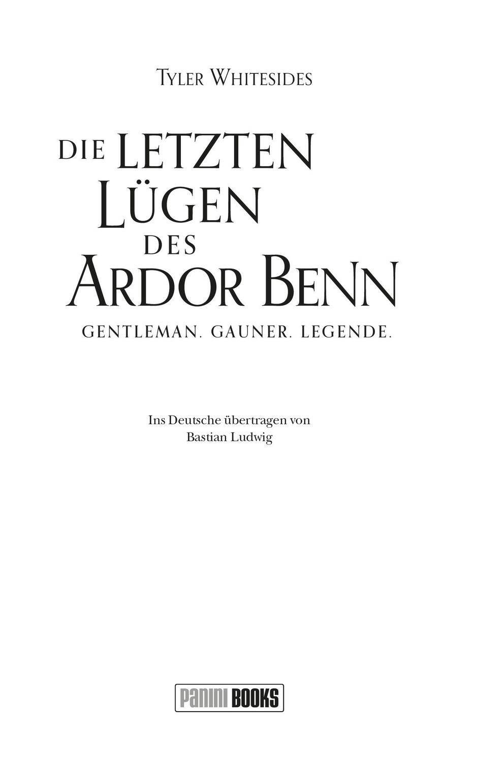 Bild: 9783833244001 | Die letzten Lügen des Ardor Benn (Die Abenteuer des Meisters von...