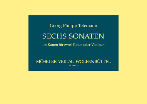 Cover: 9790203705451 | Sonaten(6) Im Kanon | Georg Philipp Telemann | Buch