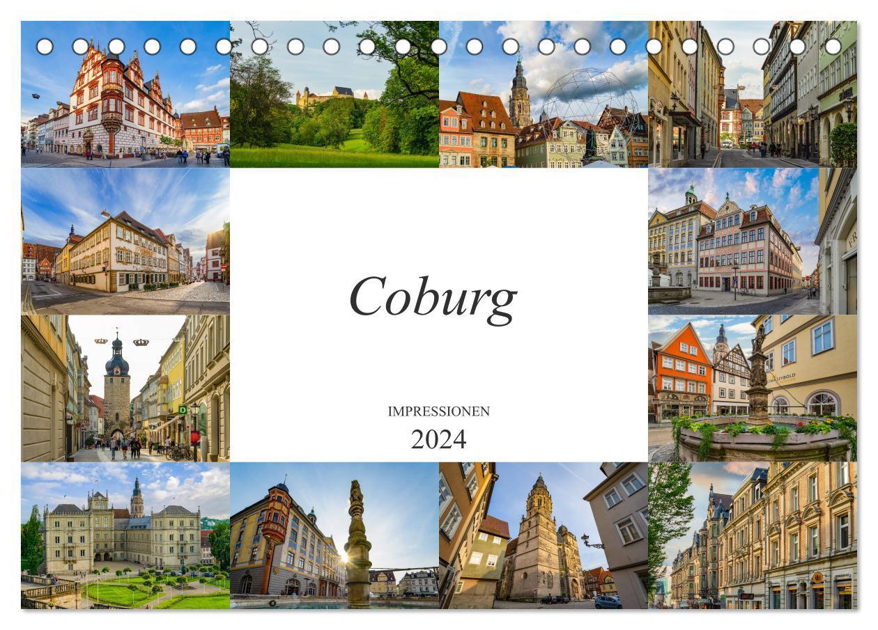 Cover: 9783675889002 | Coburg Impressionen (Tischkalender 2024 DIN A5 quer), CALVENDO...