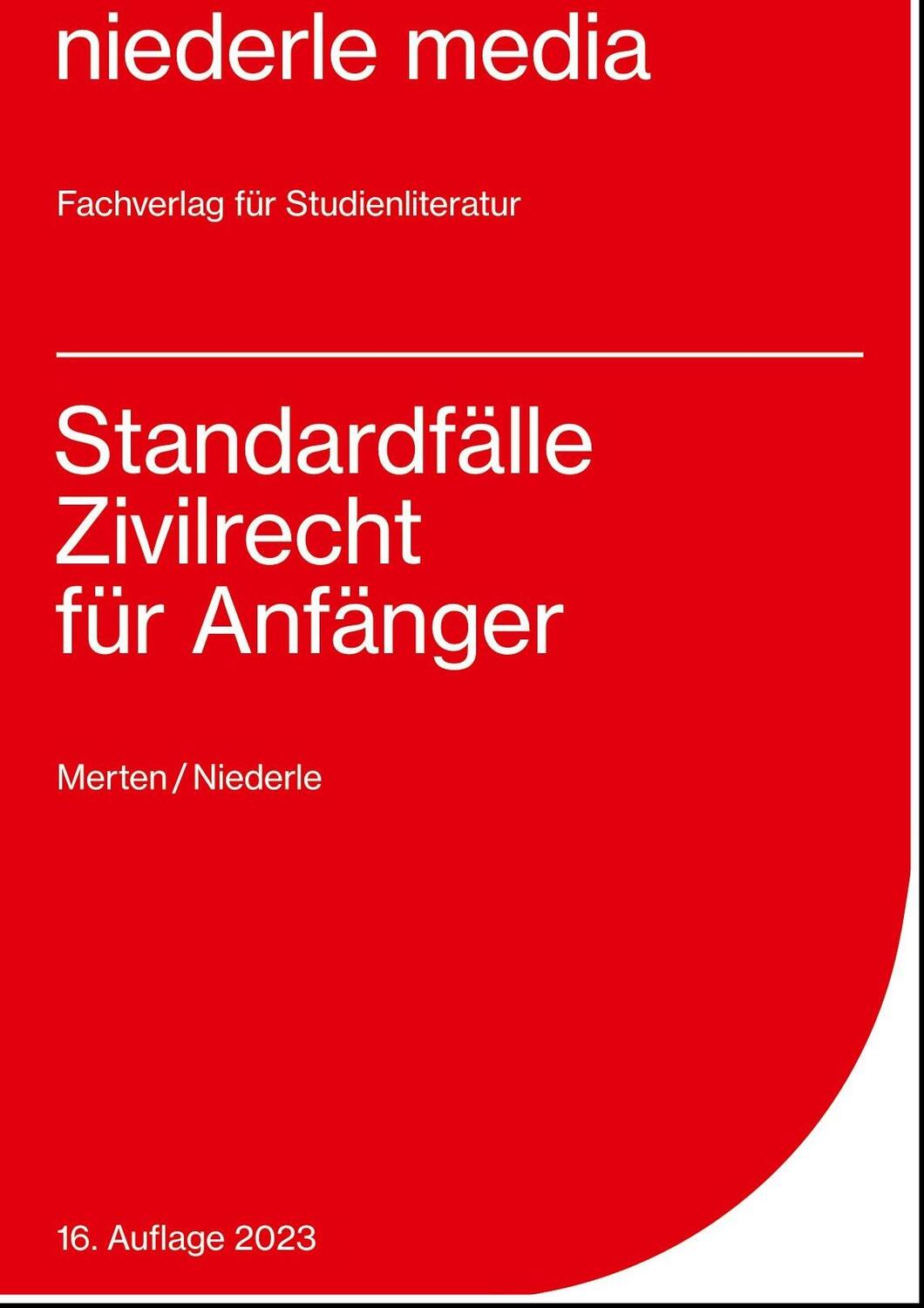 Cover: 9783867240000 | Standardfälle Zivilrecht für Anfänger | Jan Niederle (u. a.) | Buch