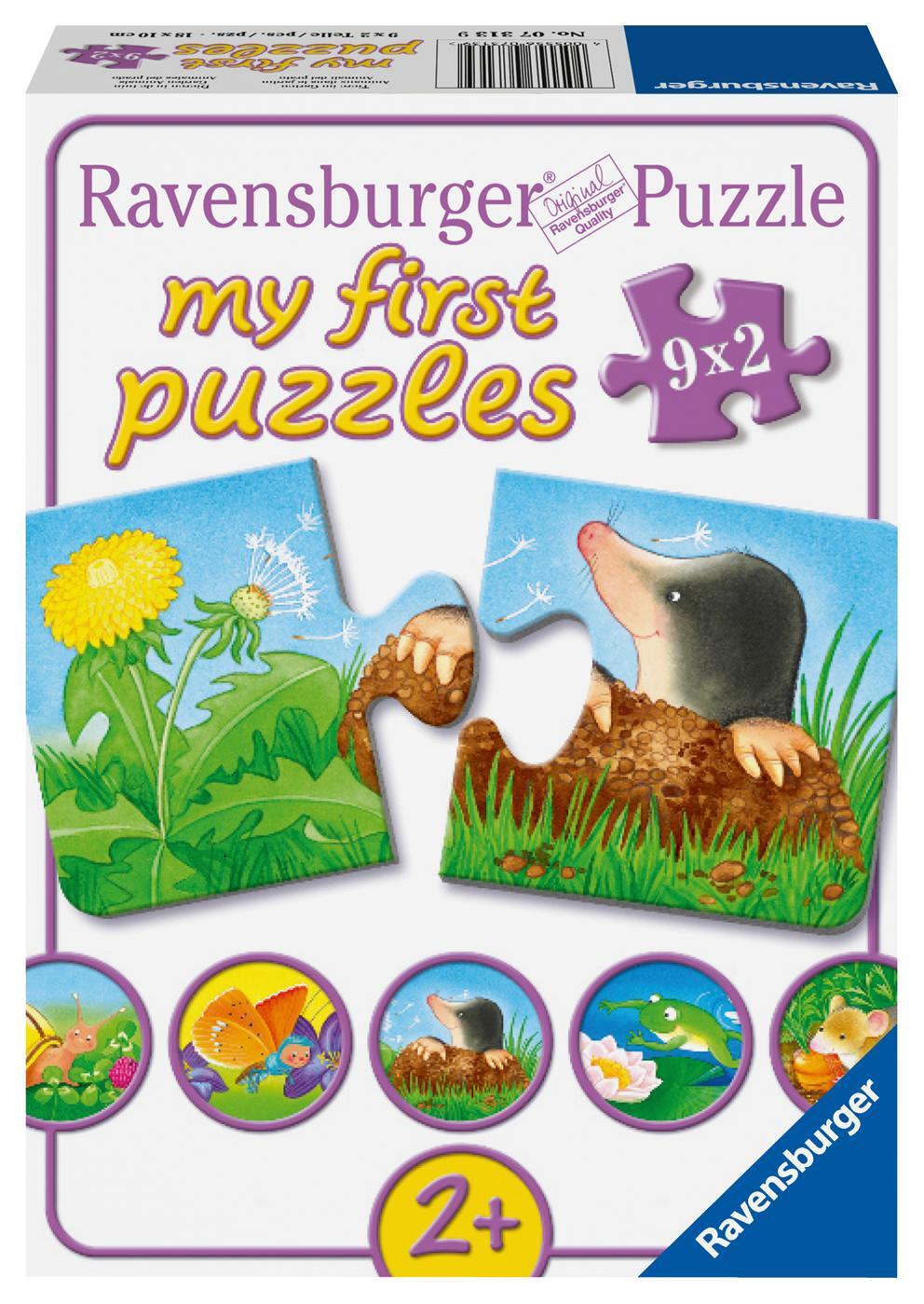 Cover: 4005556073139 | Tiere im Garten. Puzzle 9 x 2 Teile | Spiel | Deutsch | 2013