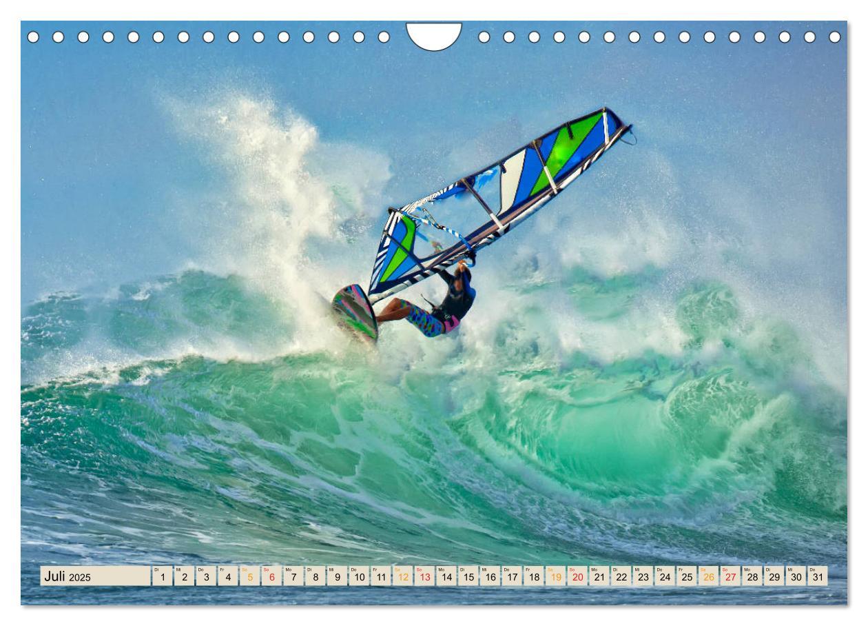 Bild: 9783435272594 | Windsurfing - extrem cool (Wandkalender 2025 DIN A4 quer), CALVENDO...