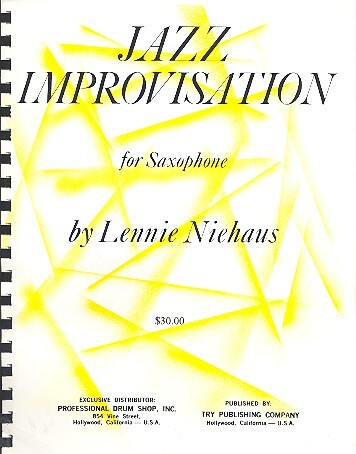 Cover: 9781934638118 | Jazz Improvisation | Lennie Niehaus | Songbuch (Saxophon) | Buch