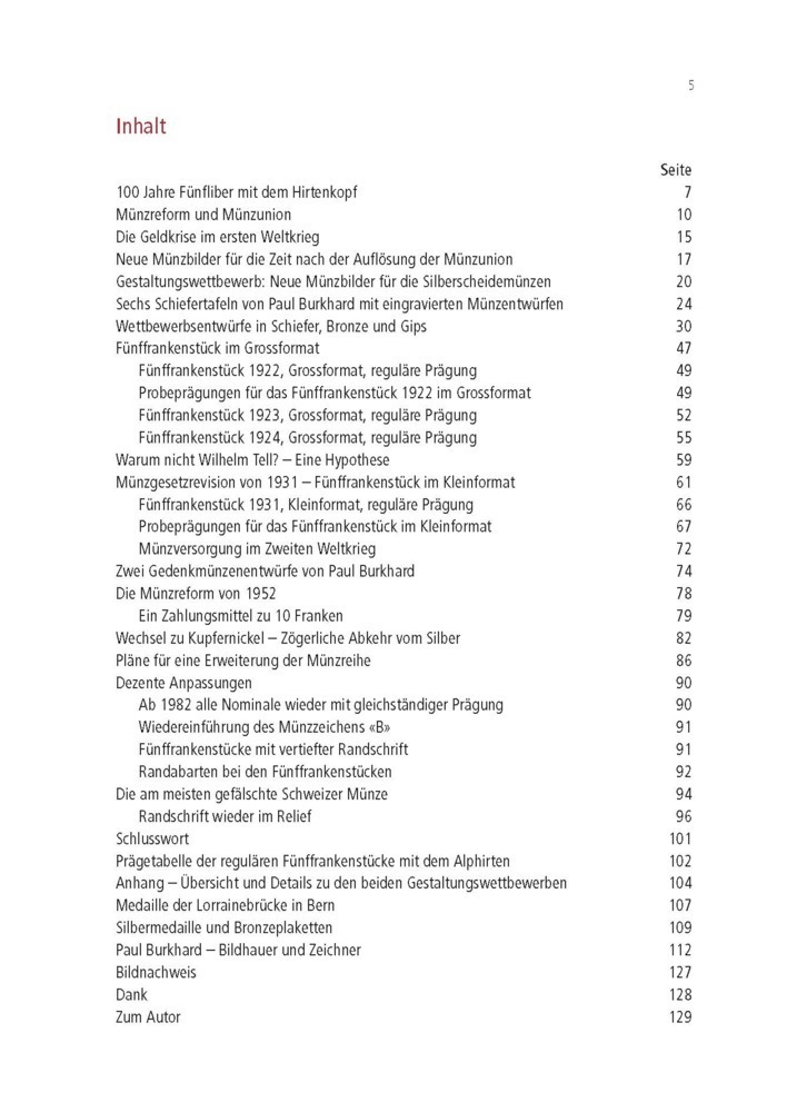 Bild: 9783866462168 | Paul Burkhardts Fünfliber | 1922-2022. Ein Klassiker wird hundert