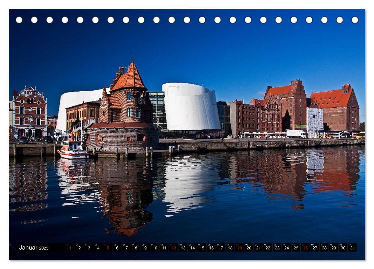 Bild: 9783435548545 | Ostseeperle Stralsund (Tischkalender 2025 DIN A5 quer), CALVENDO...