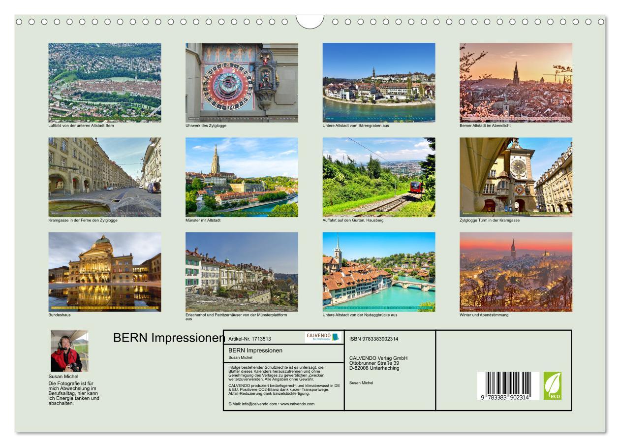 Bild: 9783383902314 | BERN Impressionen (Wandkalender 2025 DIN A3 quer), CALVENDO...