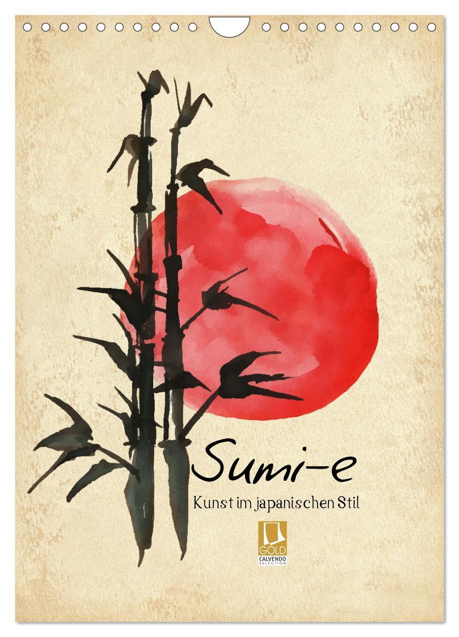 Cover: 9783675624887 | Sumi-e Kunst im japanischen Stil (Wandkalender 2024 DIN A4 hoch),...