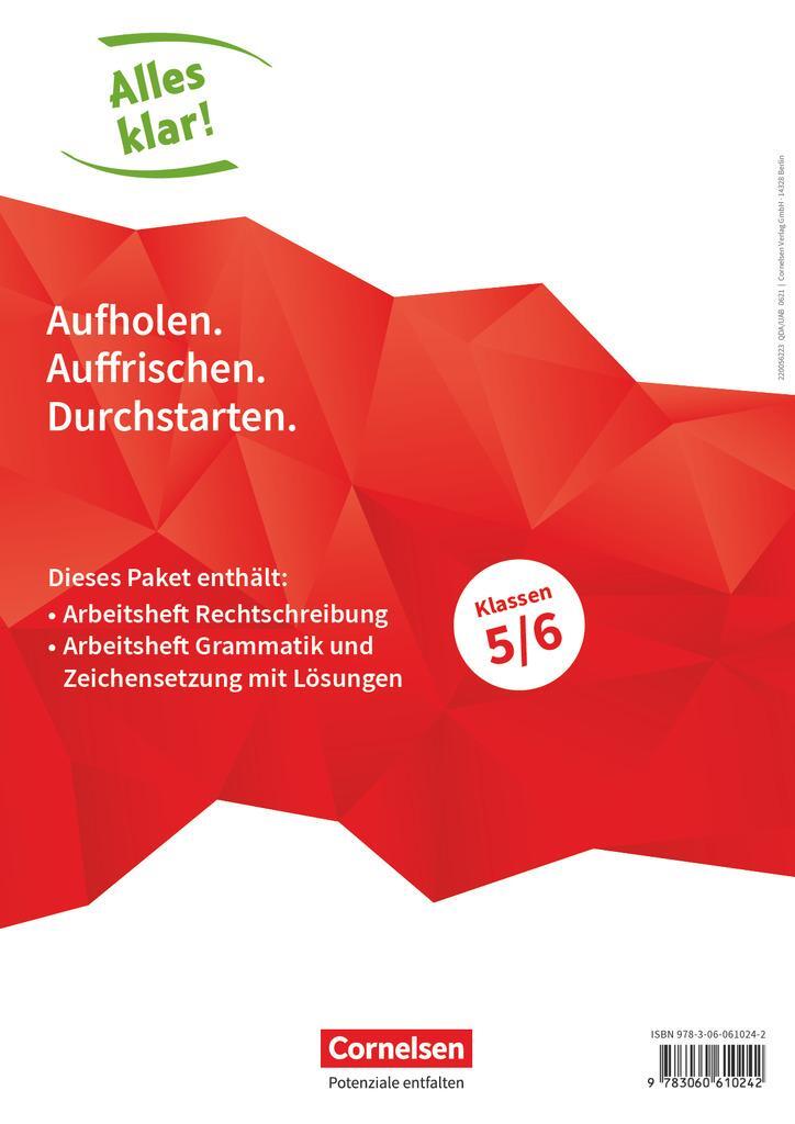 Cover: 9783060610242 | Alles klar! Deutsch. Sekundarstufe I 5./6. Schuljahr....