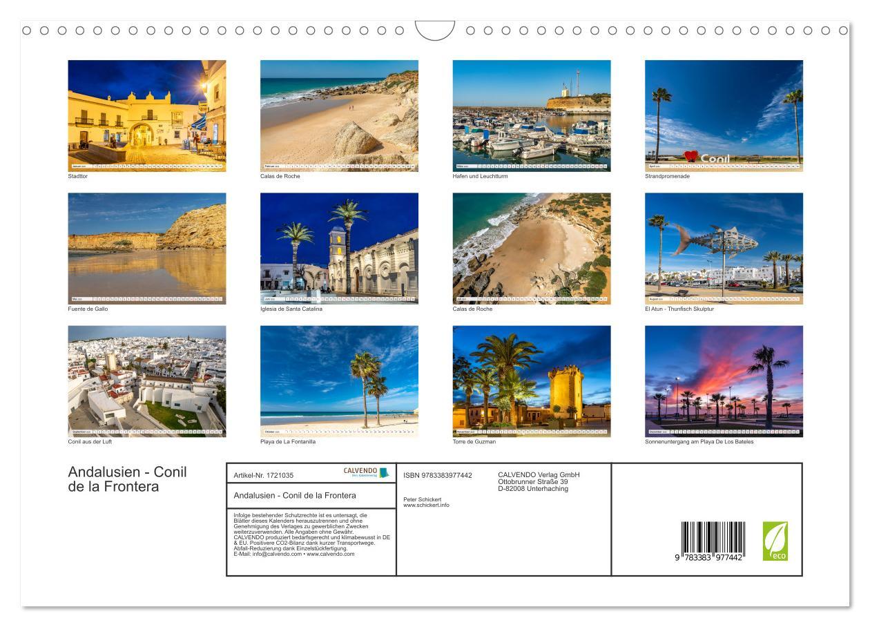 Bild: 9783383977442 | Andalusien - Conil de la Frontera (Wandkalender 2025 DIN A3 quer),...