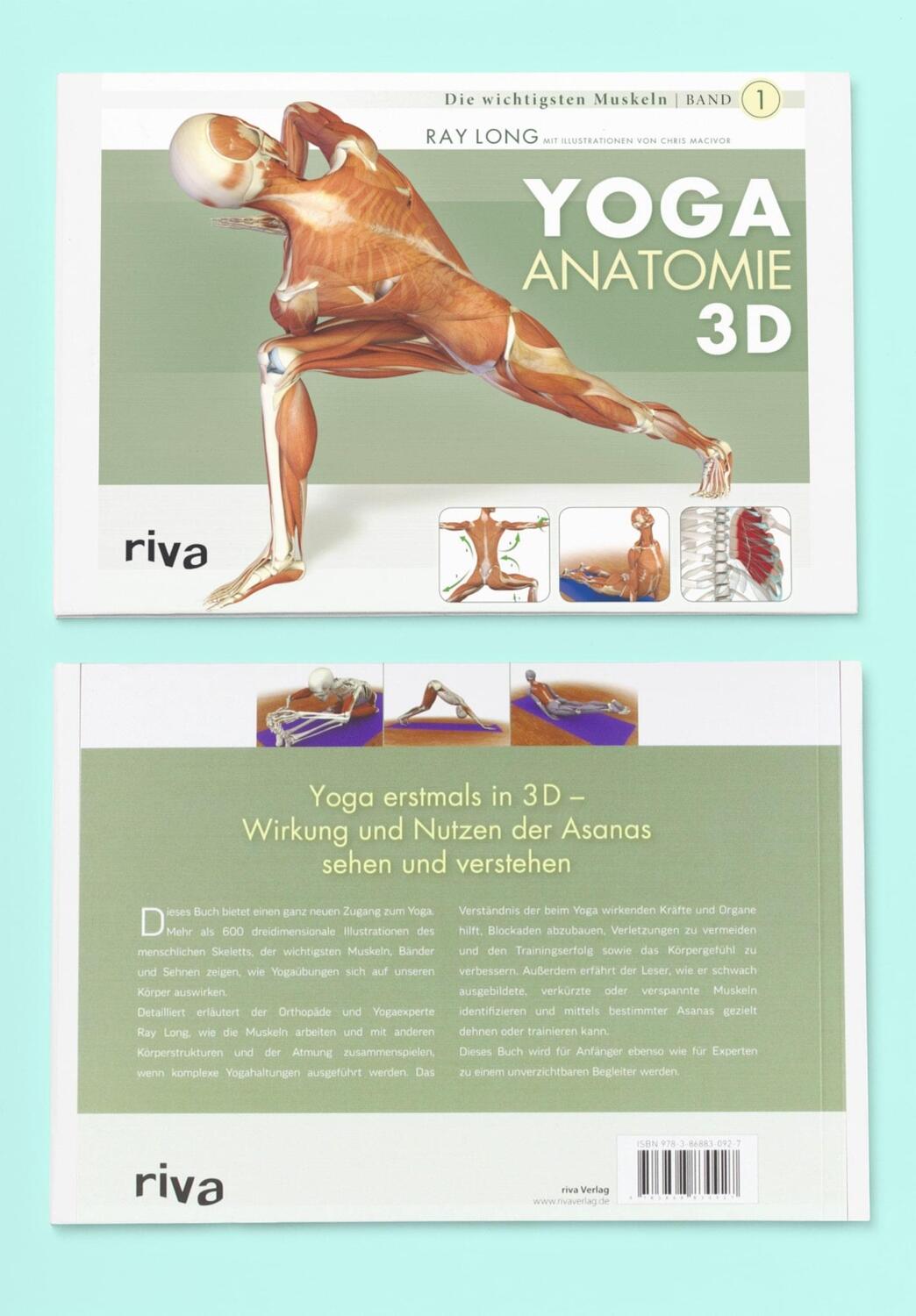 Bild: 9783868830927 | Yoga-Anatomie 3D | Band 1: Die wichtigsten Muskeln | Ray Long | Buch