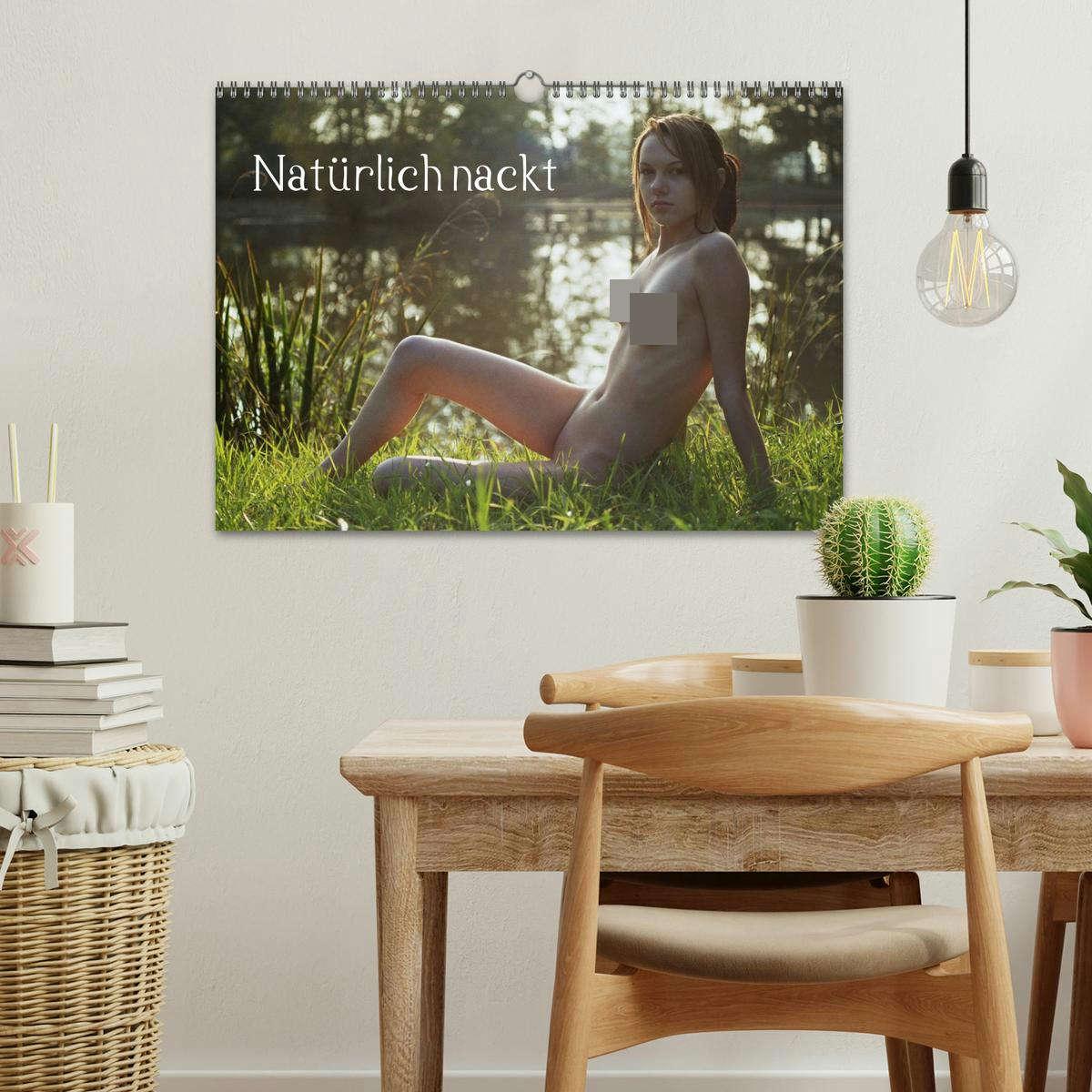 Bild: 9783435781539 | Natürlich nackt (Wandkalender 2025 DIN A3 quer), CALVENDO...