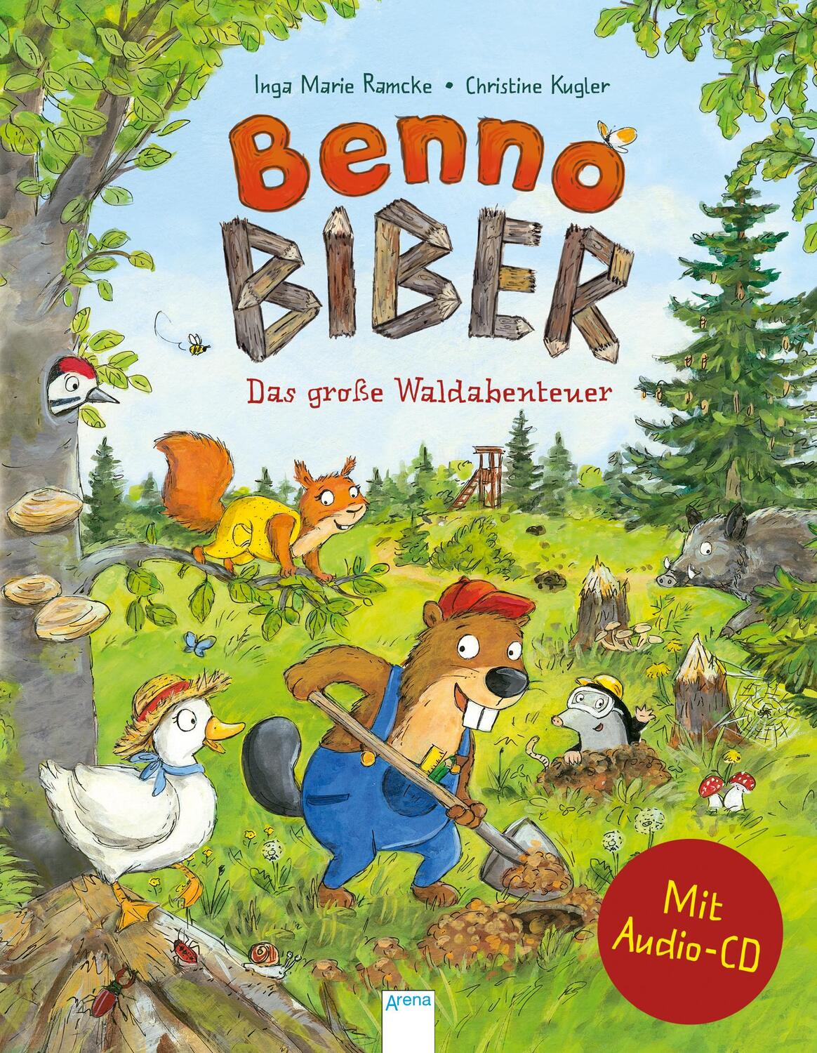 Cover: 9783401715674 | Benno Biber. Das große Waldabenteuer | Ein Sachbilderbuch mit CD