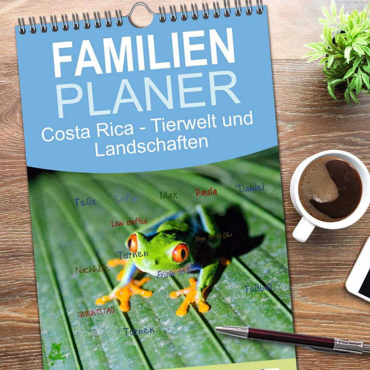 Bild: 9783457095348 | Familienplaner 2025 - Costa Rica - Tierwelt und Landschaften mit 5...