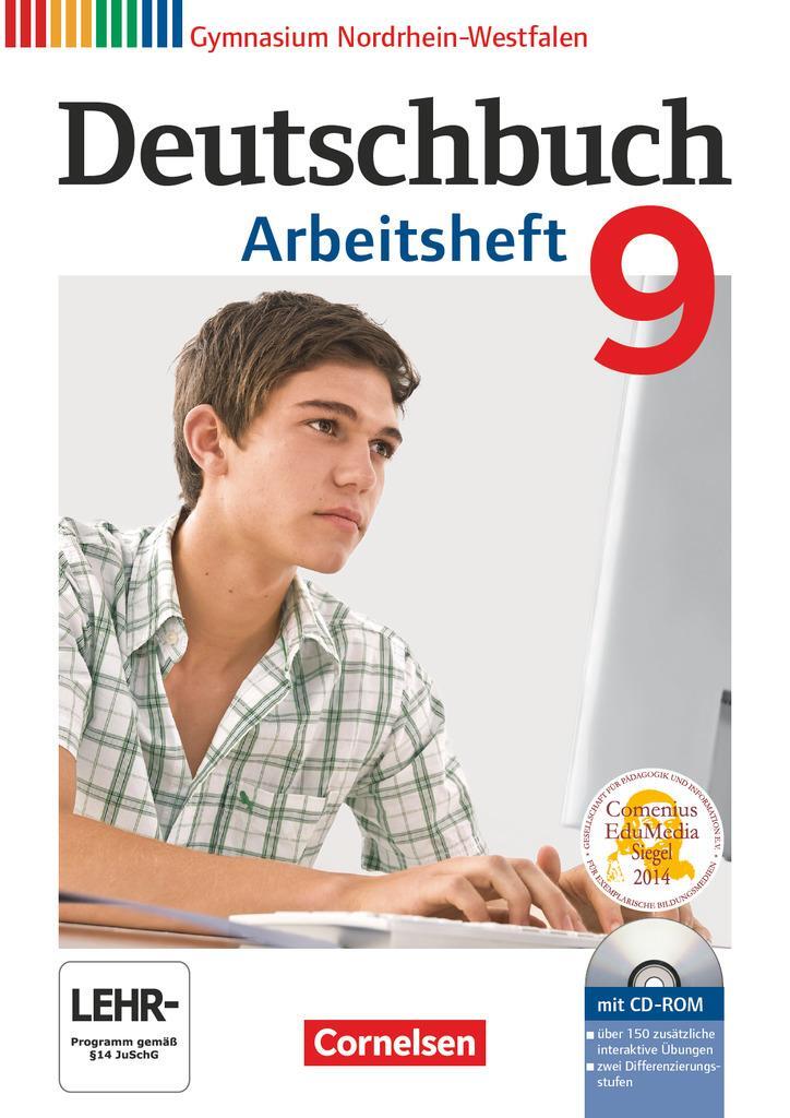 Cover: 9783060620395 | Deutschbuch 9. Schuljahr. Arbeitsheft mit Lösungen und...