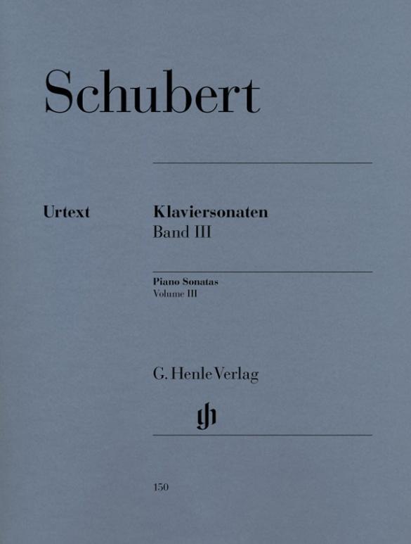Cover: 9790201801506 | Klaviersonaten Band III (Frühe und unvollendete Sonaten) | Schubert