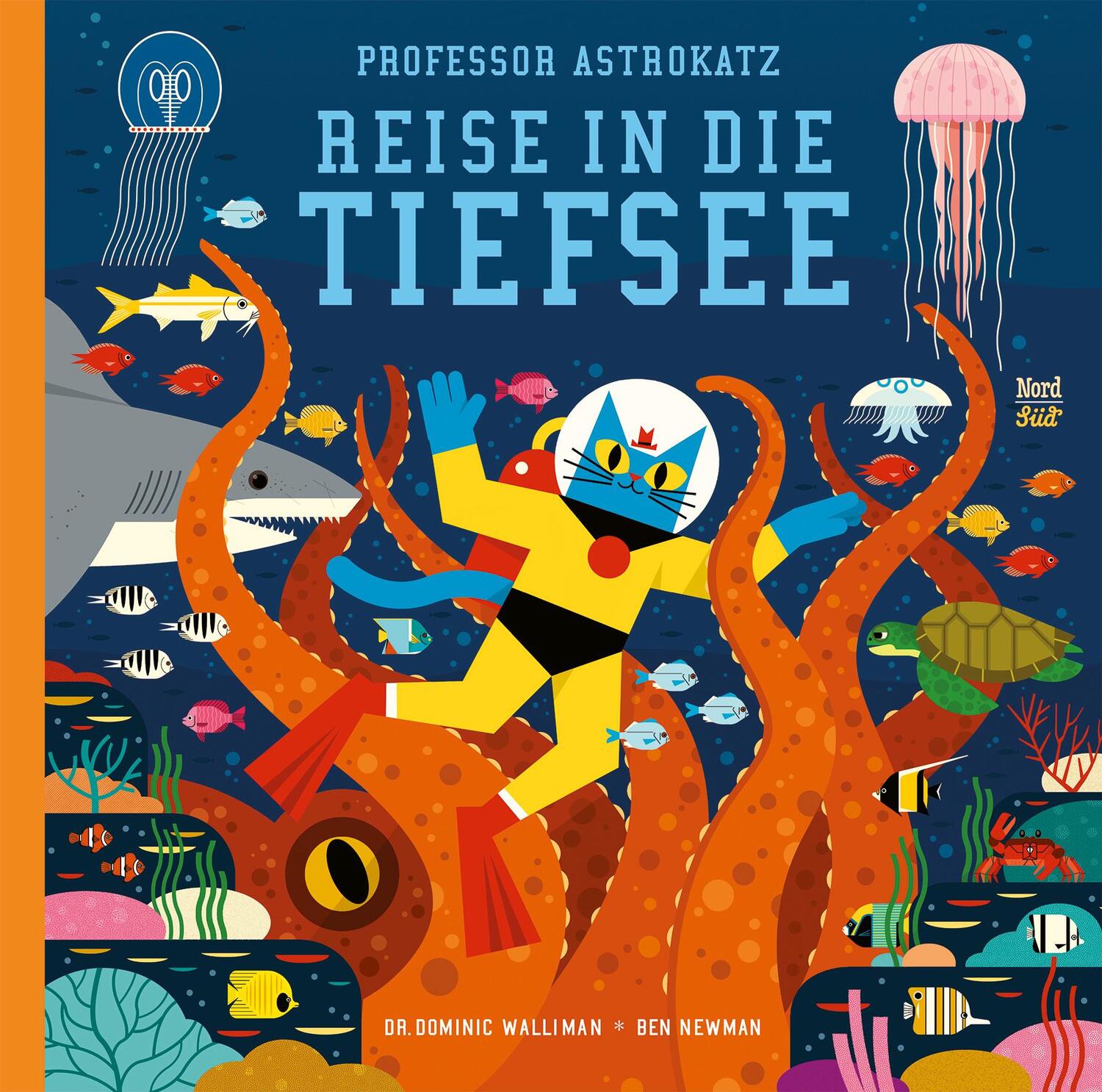 Cover: 9783314105586 | Professor Astrokatz Reise in die Tiefsee | Dominic Walliman | Buch