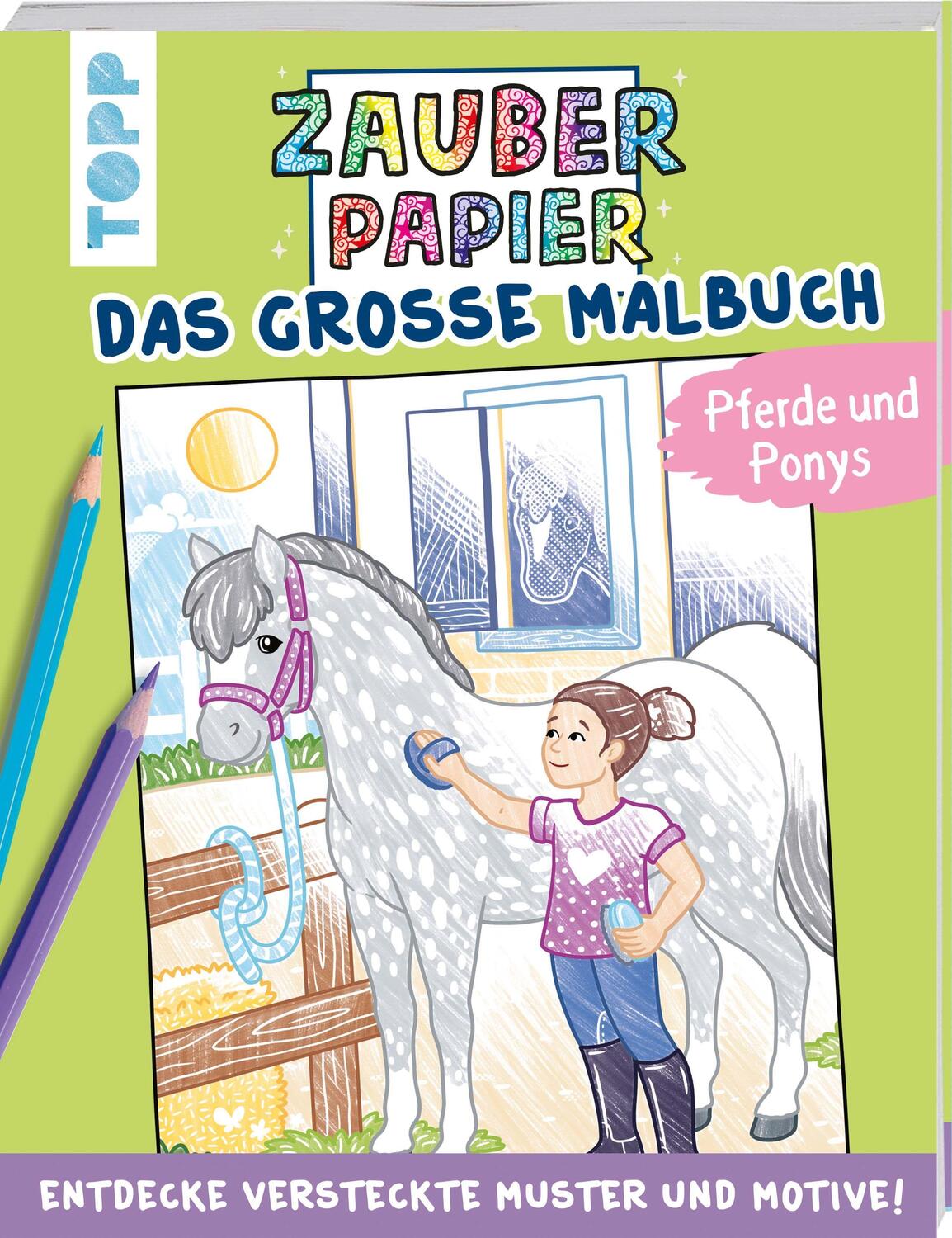 Cover: 9783772446467 | Zauberpapier - Das große Malbuch - Pferde und Ponys | Natascha Pitz
