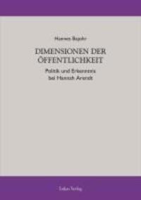 Cover: 9783867321037 | Dimensionen der Öffentlichkeit | Hannes Bajohr | Taschenbuch | 158 S.
