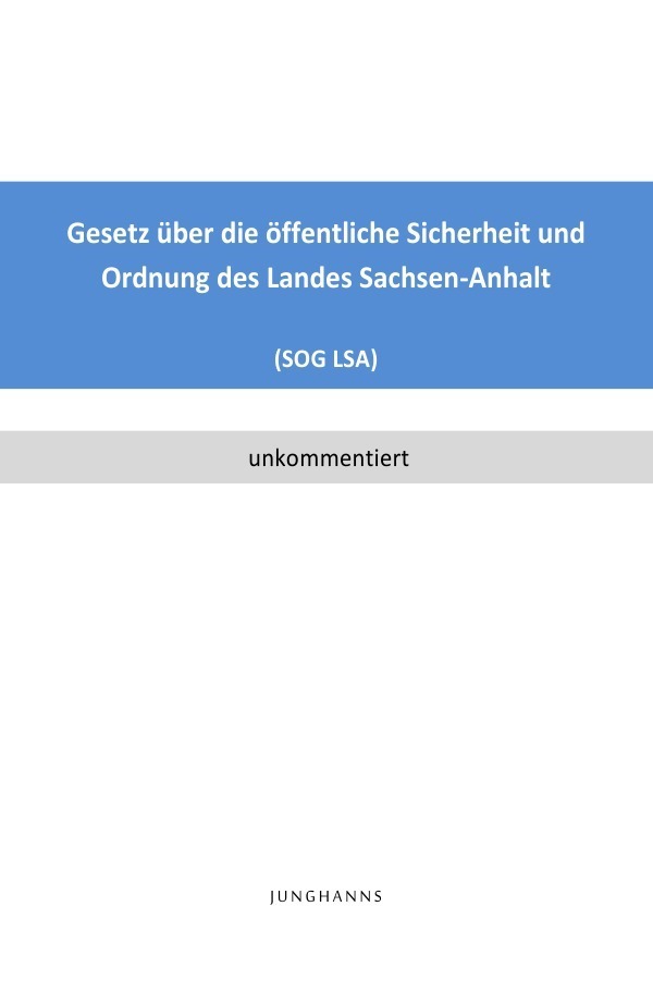 Cover: 9783746770932 | Gesetz über die öffentliche Sicherheit und Ordnung des Landes...