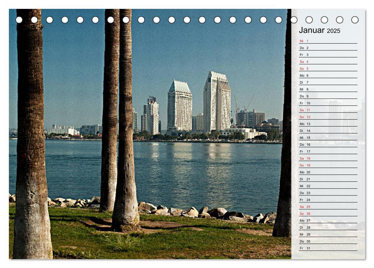 Bild: 9783435520503 | San Diego (Tischkalender 2025 DIN A5 quer), CALVENDO Monatskalender