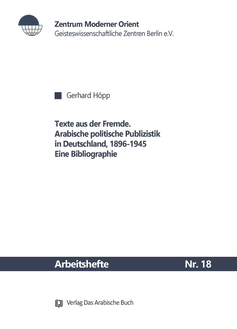 Cover: 9783879975839 | Texte aus der Fremde | Gerhard Höpp | Taschenbuch | 96 S. | Deutsch