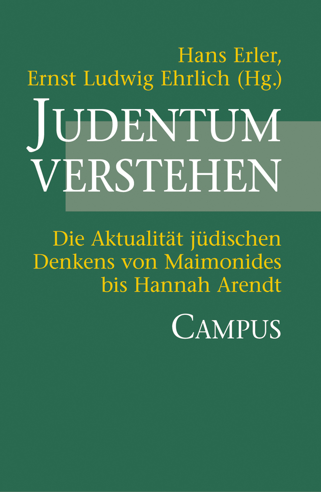 Cover: 9783593370392 | Judentum verstehen | Hans Erler (u. a.) | Taschenbuch | 364 S. | 2002