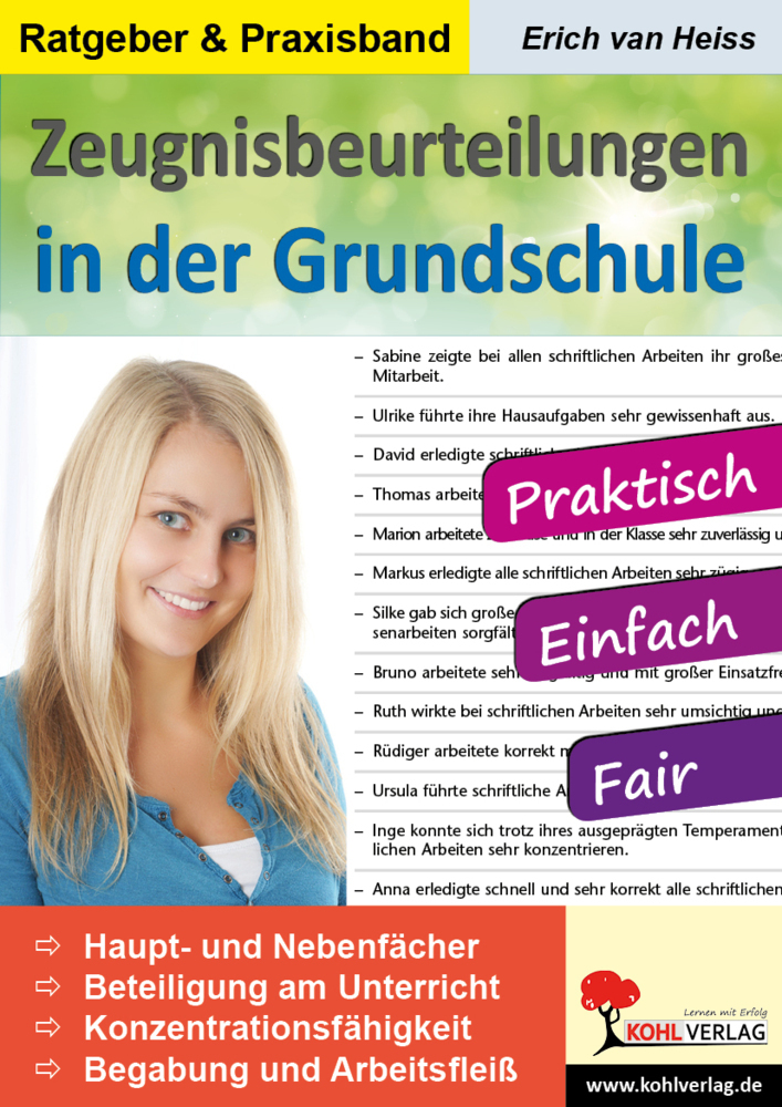 Cover: 9783866320161 | Zeugnisbeurteilungen in der Grundschule | Erich van Heiss | Broschüre