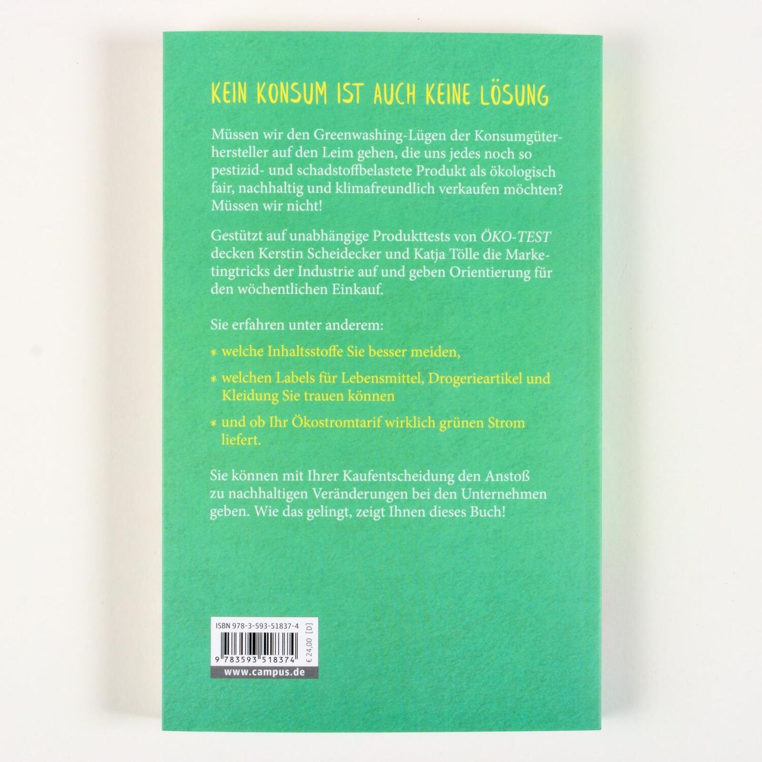 Rückseite: 9783593518374 | Gibt's das auch in Grün? | Kerstin Scheidecker (u. a.) | Taschenbuch