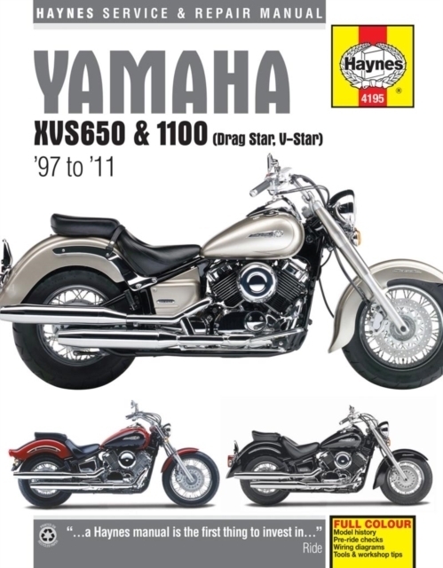 Cover: 9781785212697 | Yamaha XVS650 & 1100 Drag Star/V-Star (97 - 11) Haynes Repair Manual