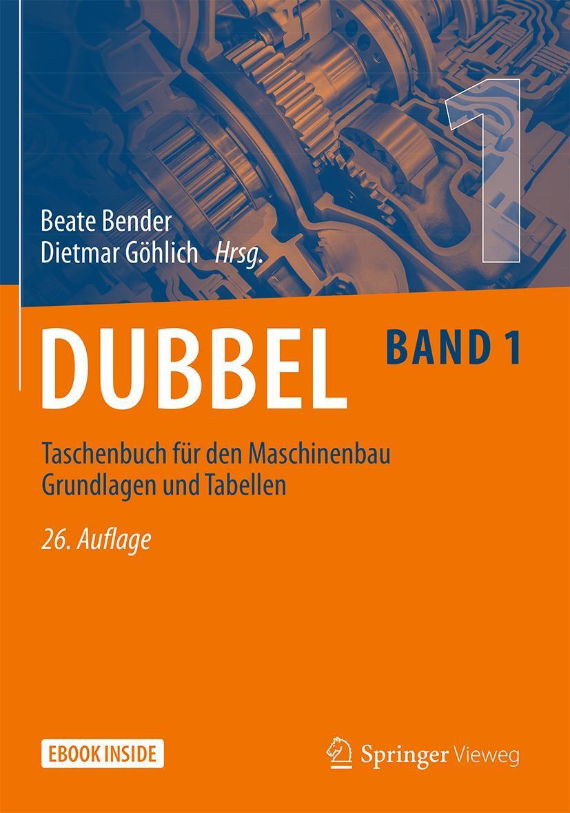 Cover: 9783662597101 | Dubbel Taschenbuch für den Maschinenbau Grundlagen und Tabellen | Buch