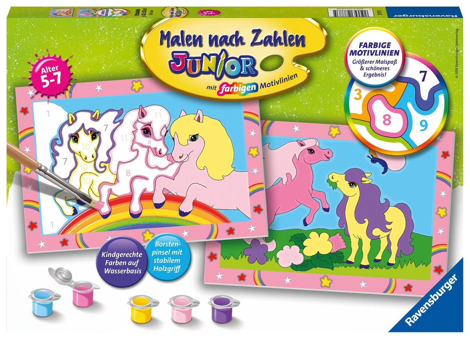 Cover: 4005556277735 | Süße Ponys Malen nach Zahlen Junior | Spiel | Deutsch | 2018