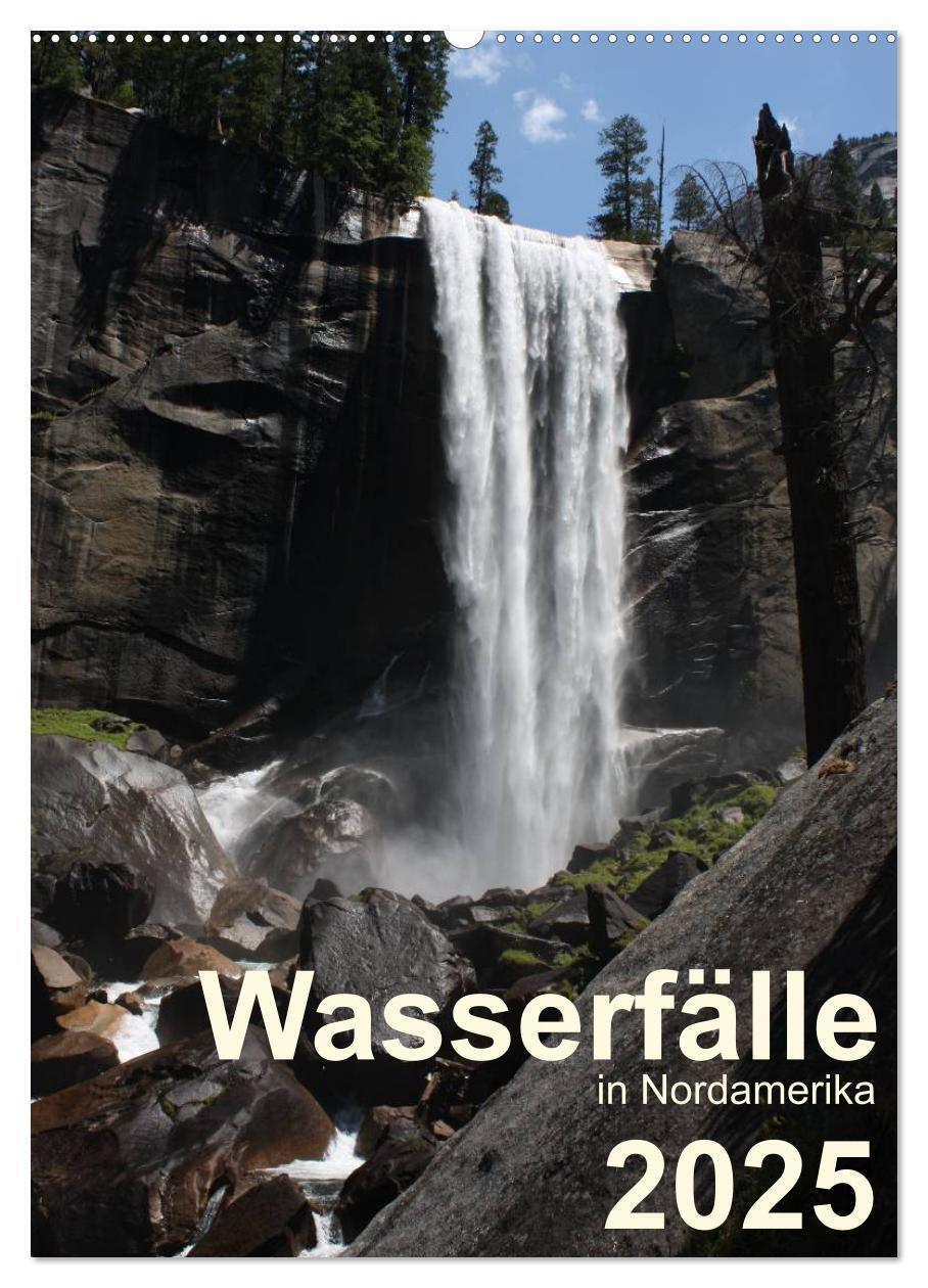 Cover: 9783457015643 | Wasserfälle in Nordamerika 2025 (Wandkalender 2025 DIN A2 hoch),...