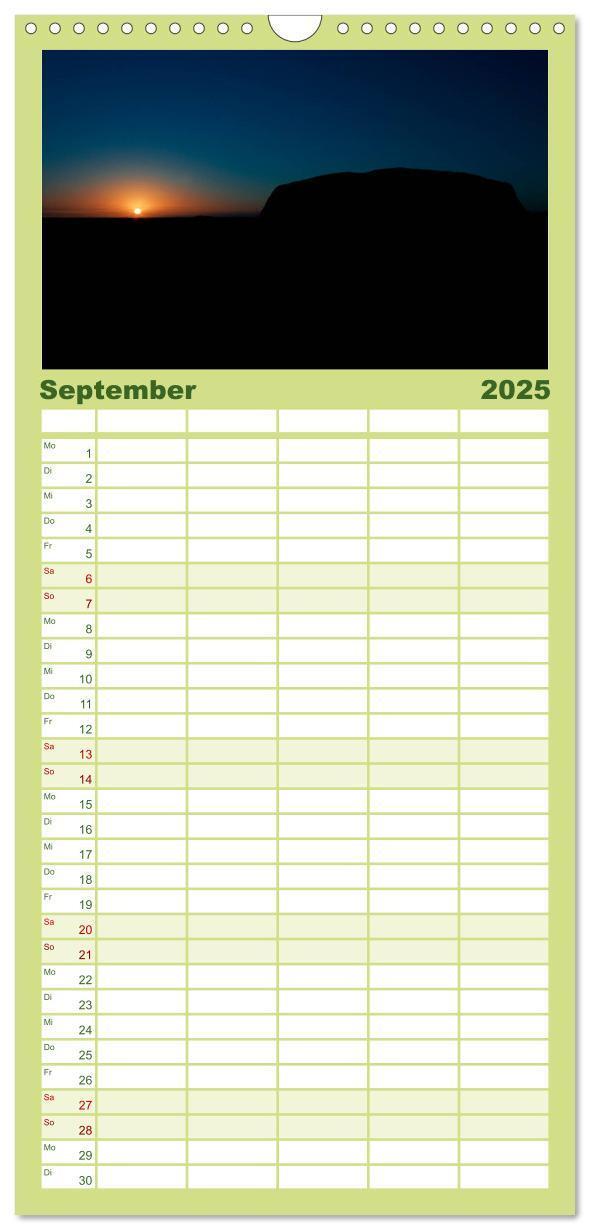 Bild: 9783457121542 | Familienplaner 2025 - Australien mit 5 Spalten (Wandkalender, 21 x...