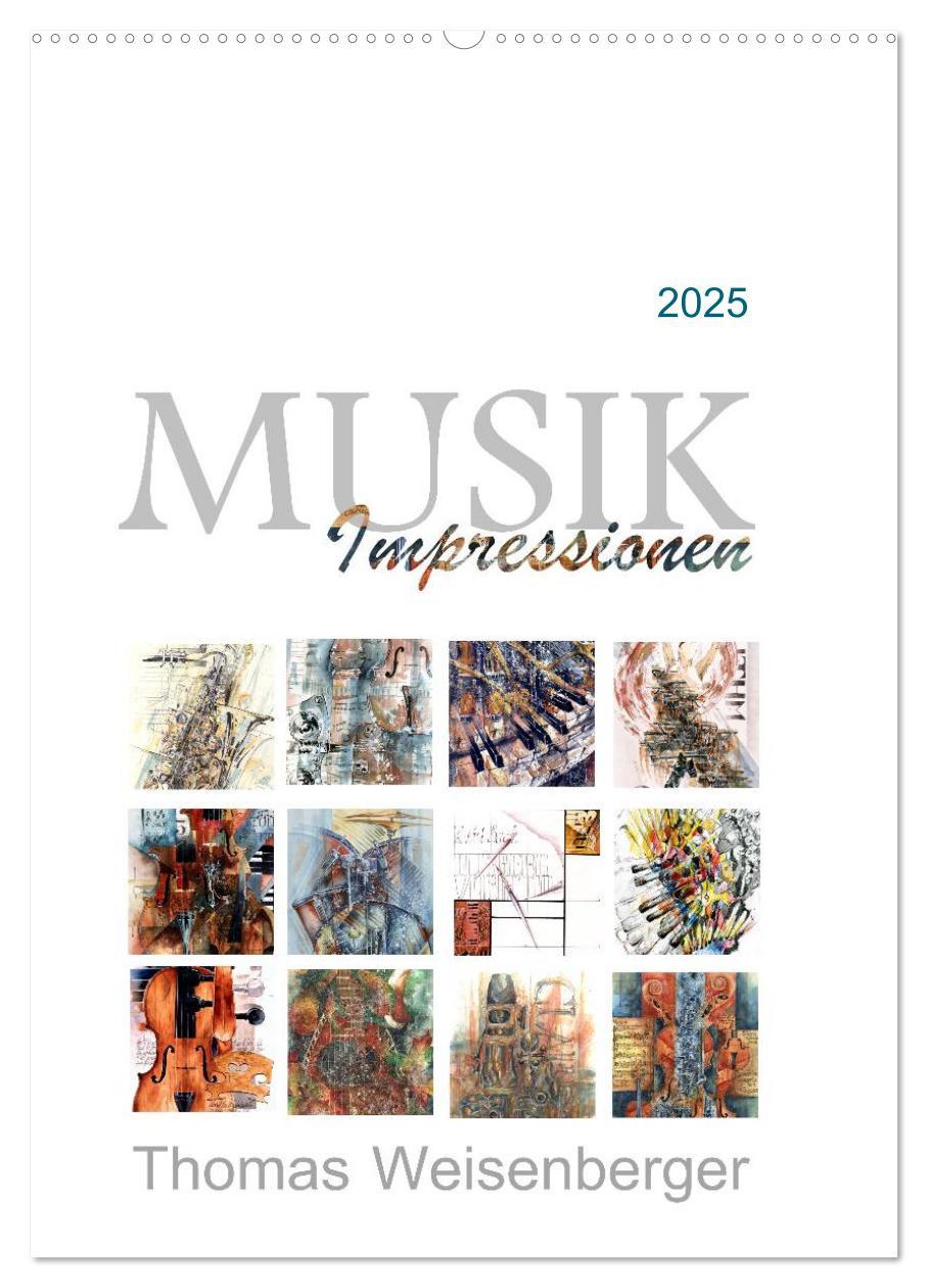 Cover: 9783457063385 | MUSIK Impressionen (Wandkalender 2025 DIN A2 hoch), CALVENDO...