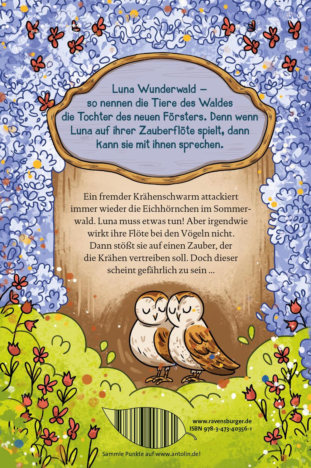 Rückseite: 9783473403561 | Luna Wunderwald, Band 7: Ein Eichhörnchen in Gefahr | Usch Luhn | Buch