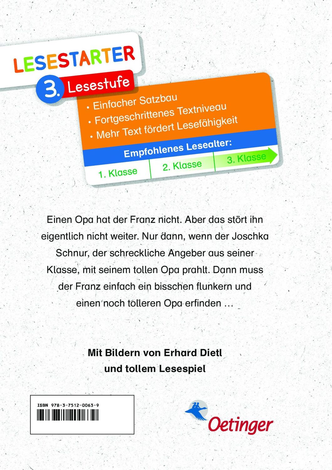 Rückseite: 9783751200639 | Opageschichten vom Franz | Lesestarter. 3. Lesestufe | Nöstlinger