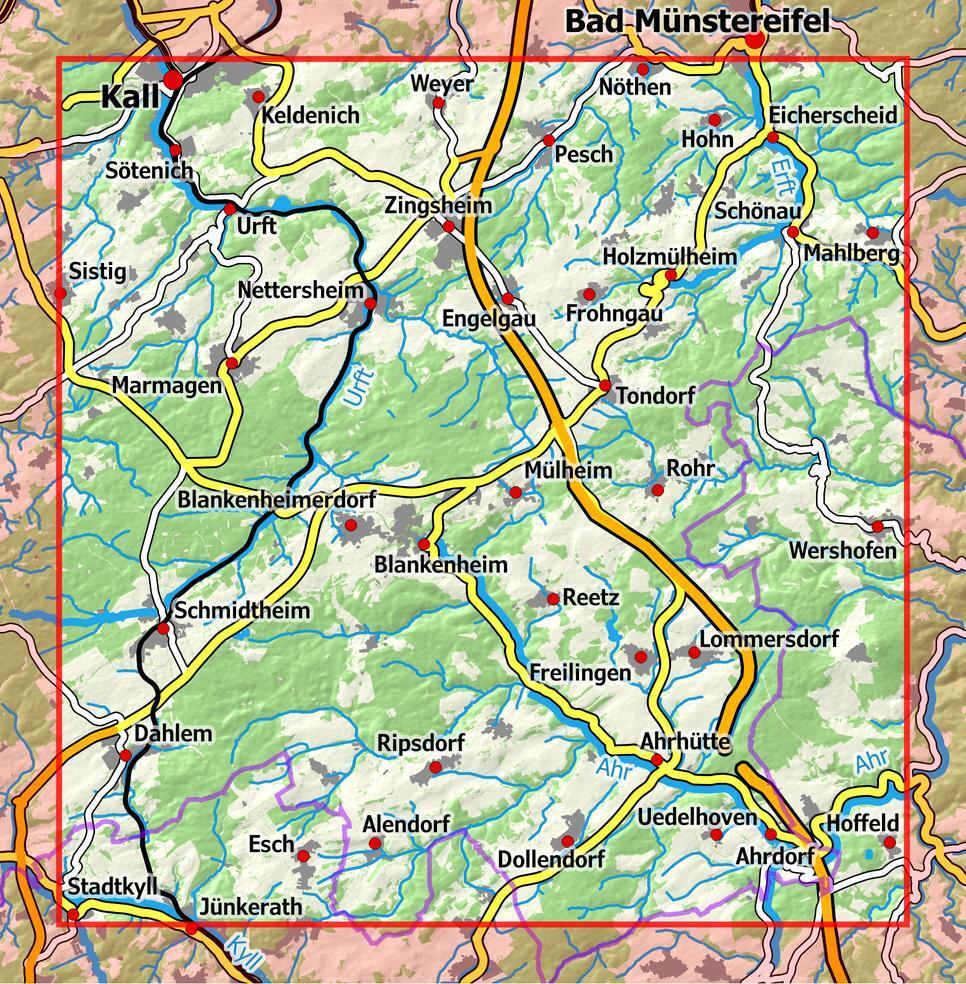 Bild: 9783960991298 | Eifelwandern 8 - Blankenheim, Nettersheim 1 : 25 000 | (Land-)Karte