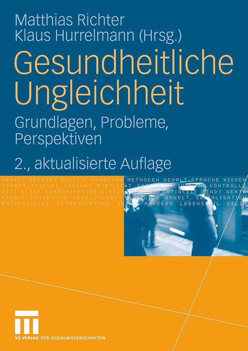 Cover: 9783531160849 | Gesundheitliche Ungleichheit | Grundlagen, Probleme, Perspektiven