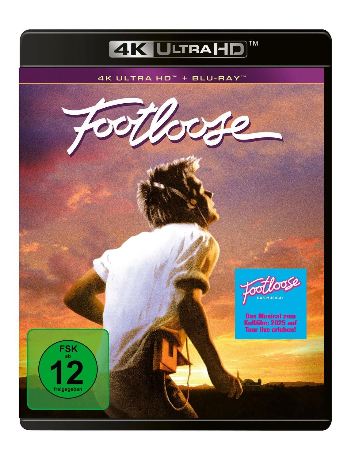 Cover: 5053083268138 | Footloose (1984) - 4K UHD | 4K Ultra HD Blu-ray + Blu-ray | Blu-ray