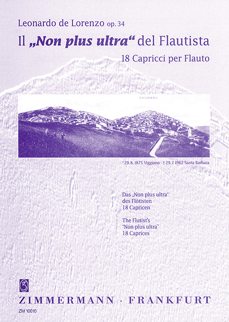 Cover: 9790010100104 | Das 'Non plus ultra' des Flötisten | Leonardo de Lorenzo | Buch