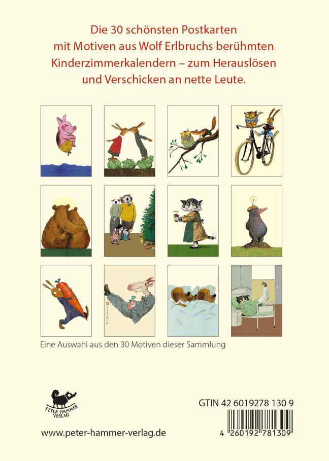Rückseite: 4260192781309 | Wolf Erlbruchs große Postkartenedition | Die 30 schönsten Motive
