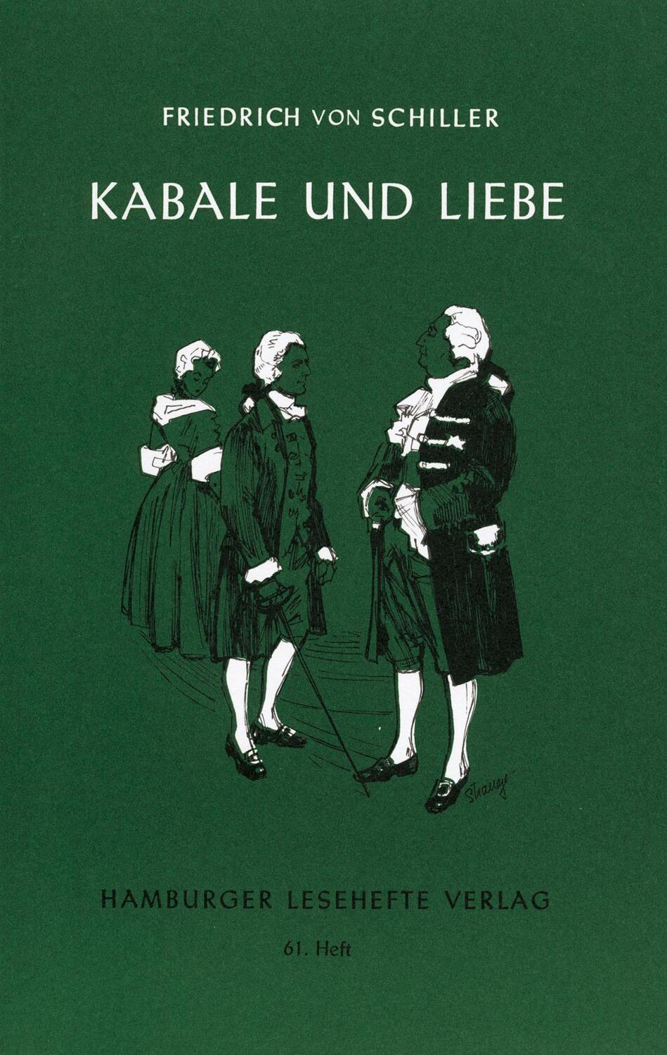 Cover: 9783872910608 | Kabale und Liebe | Ein bürgerliches Trauerspiel | Schiller | Buch