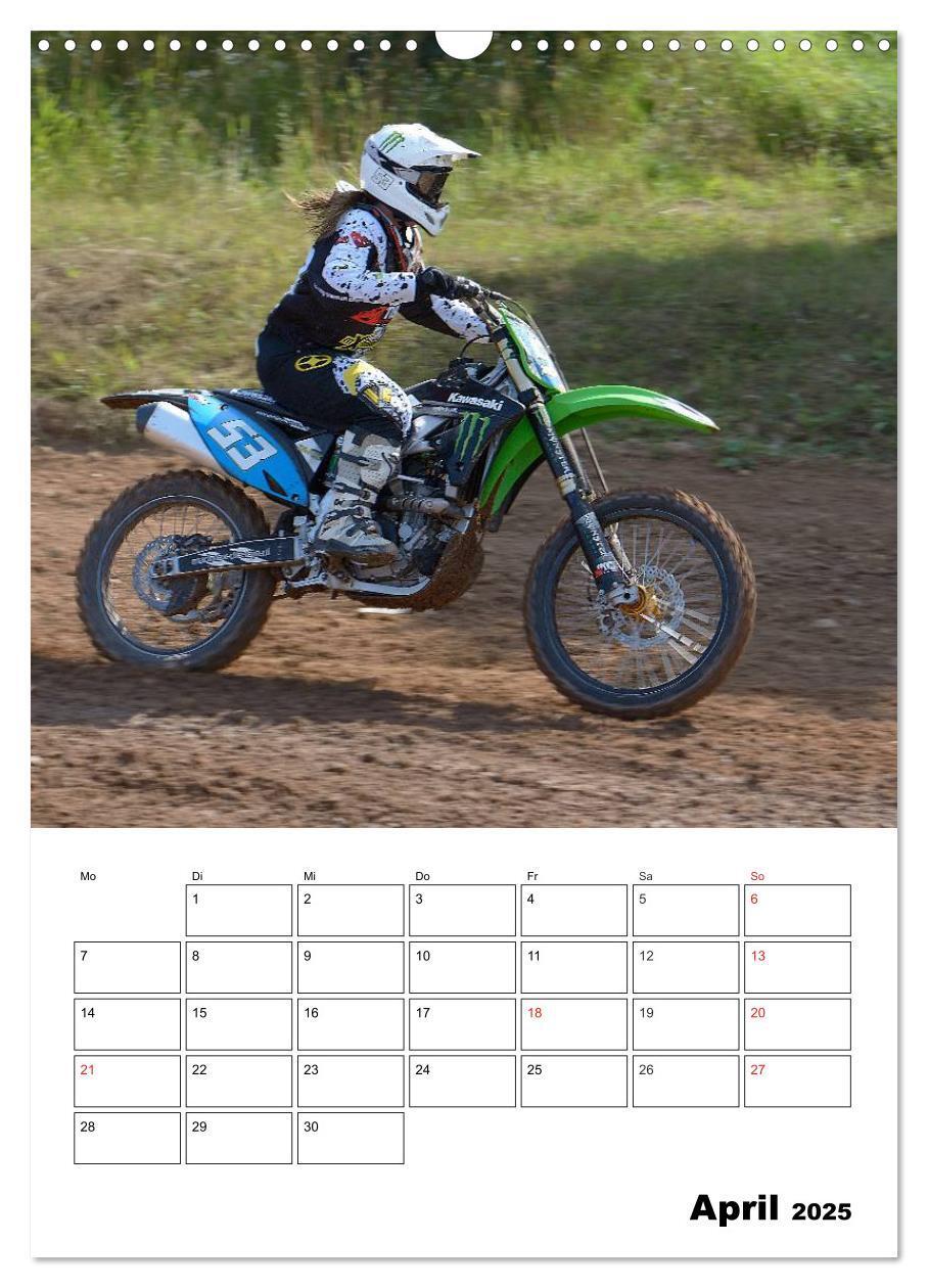 Bild: 9783457079355 | Motocross Terminplaner (Wandkalender 2025 DIN A3 hoch), CALVENDO...