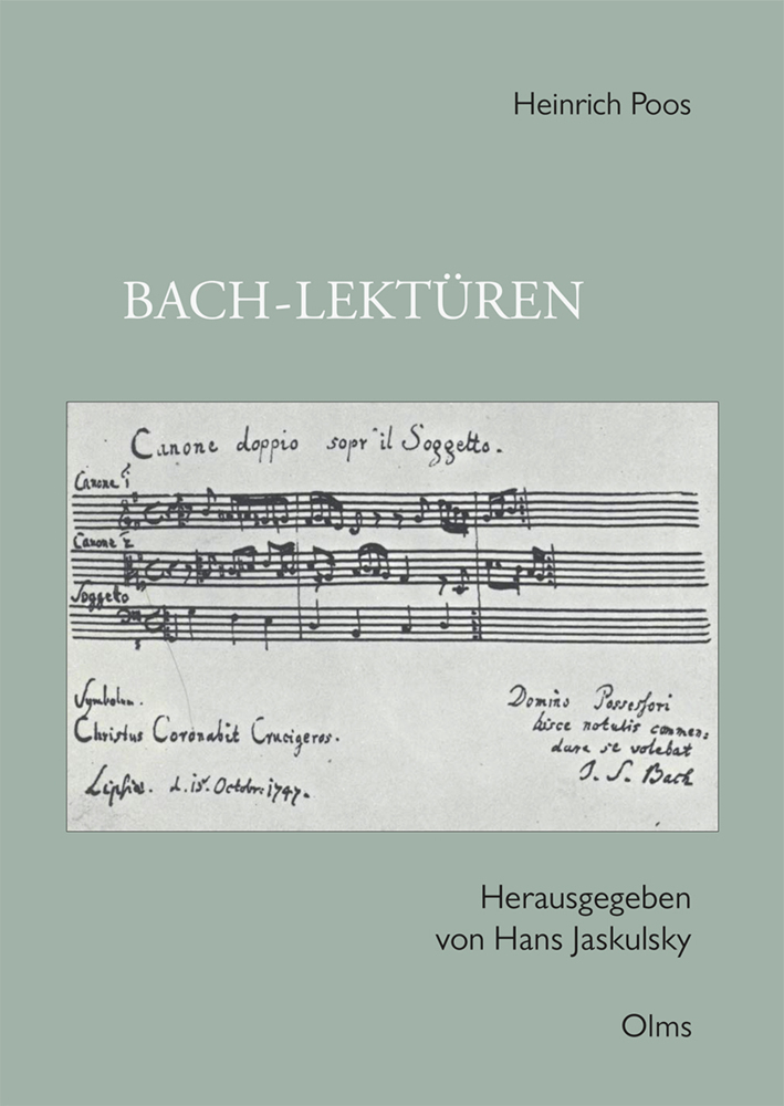 Cover: 9783487160641 | Bach-Lektüren | Heinrich Poos | Taschenbuch | Deutsch | 2022 | Olms