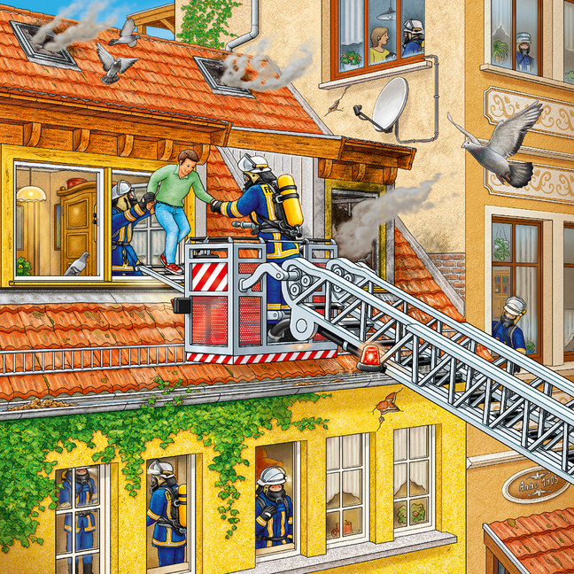 Bild: 4005556094011 | Ravensburger Kinderpuzzle - 09401 Feuerwehreinsatz - Puzzle für...